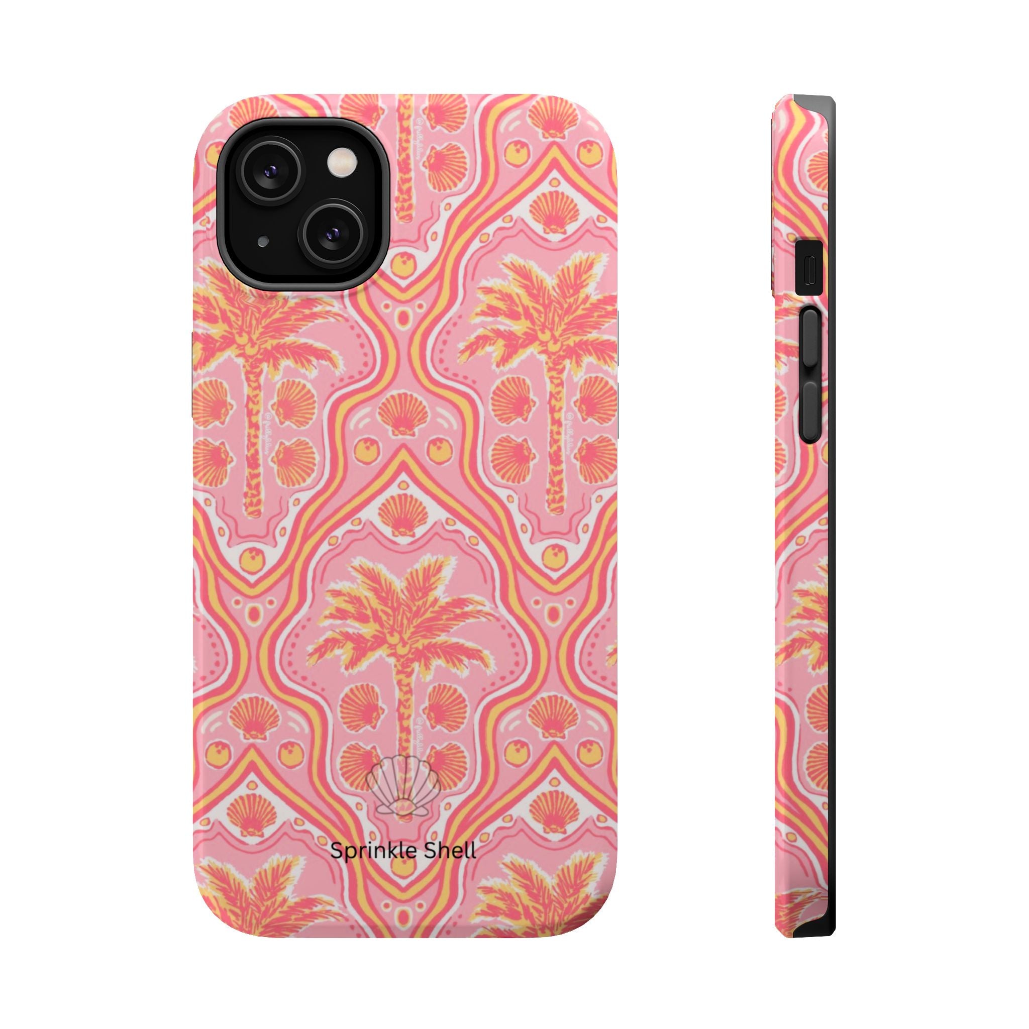 MagSafe pink pink summer palm tree case