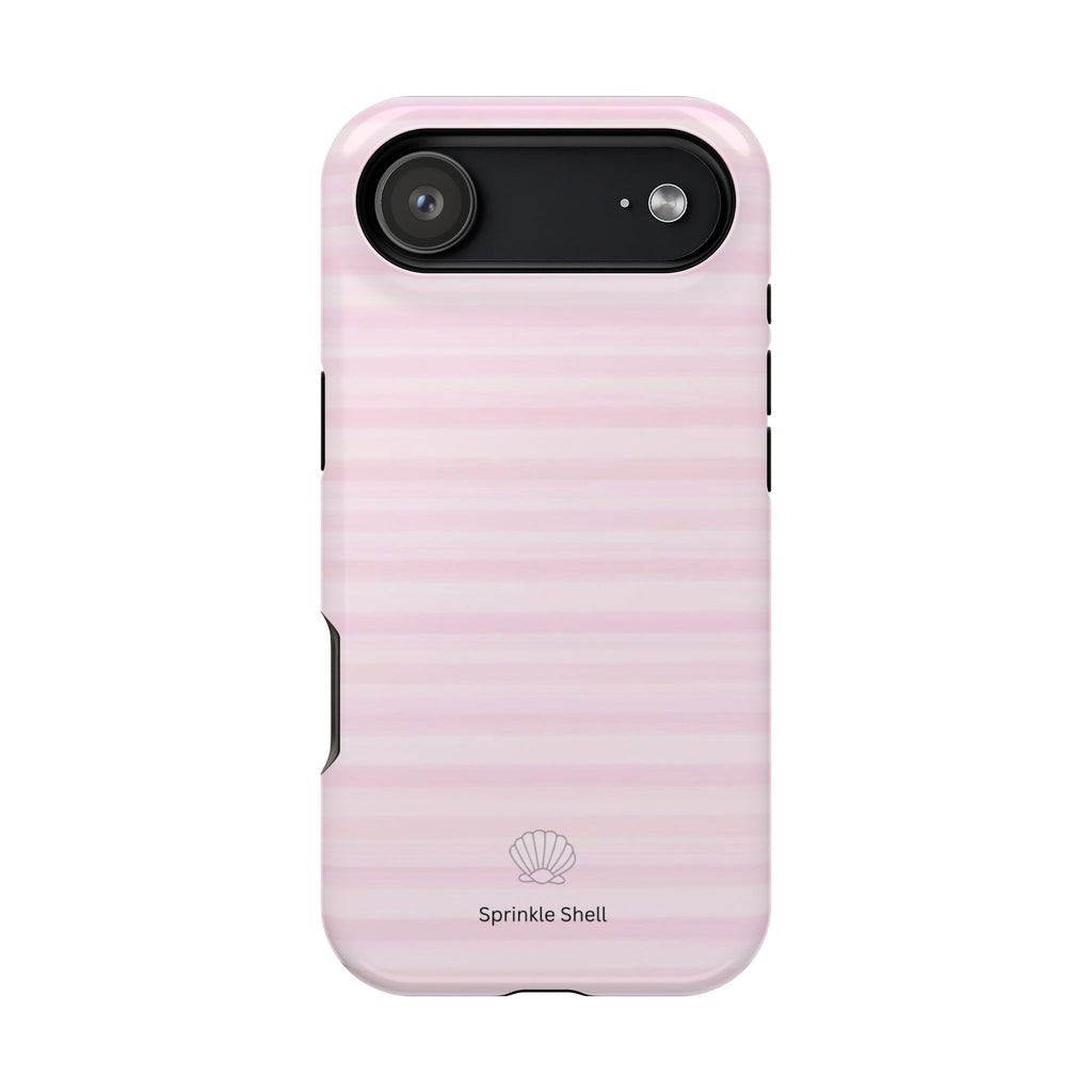 MagSafe pink stripes case