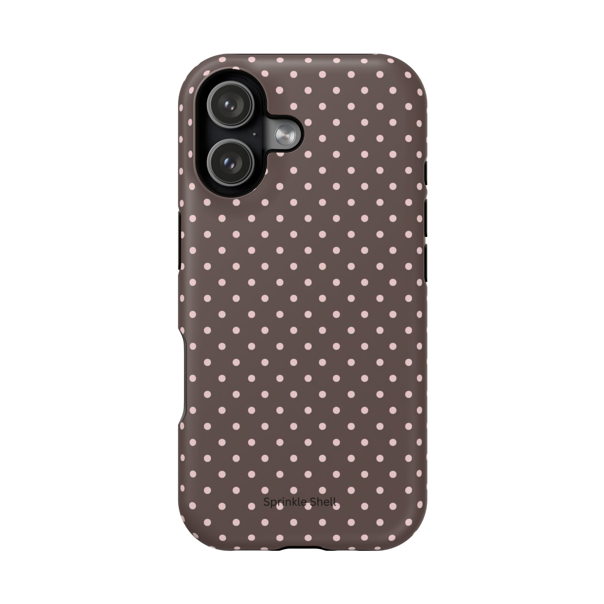 MagSafe Brown And Pink Polkadot Iphone Case