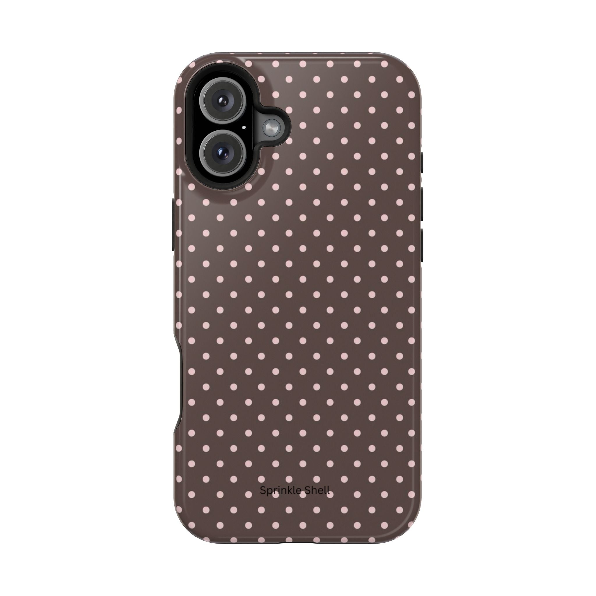 MagSafe Brown And Pink Polkadot Iphone Case