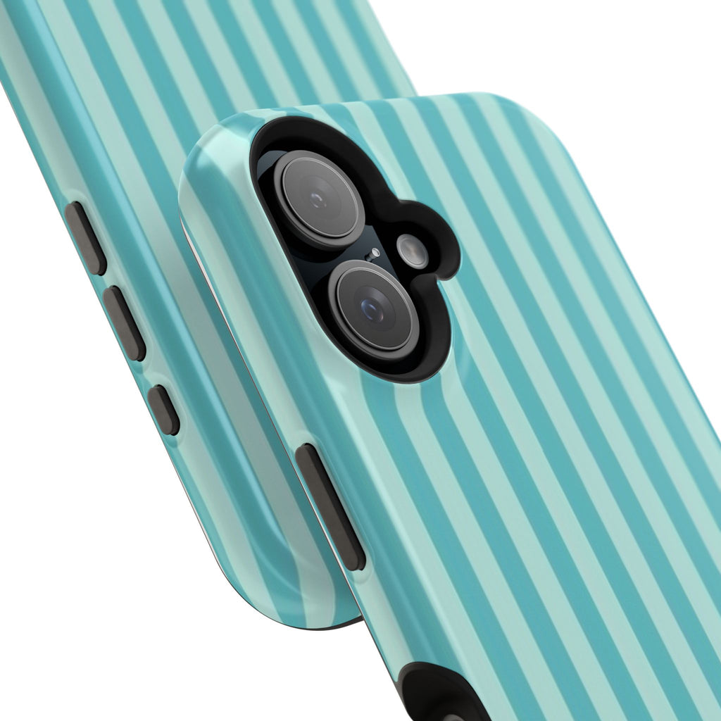 MagSafe teal striped case