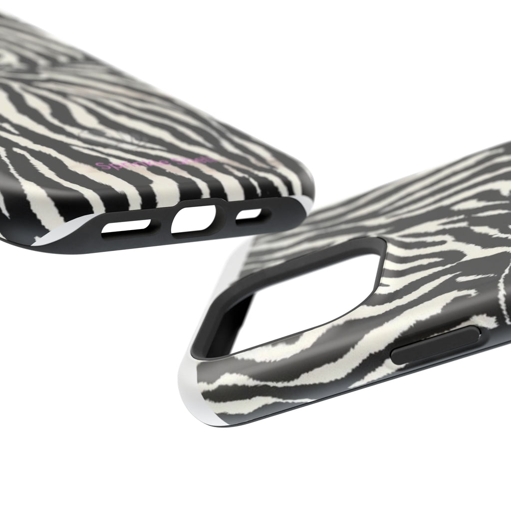 MagSafe black zebra print case