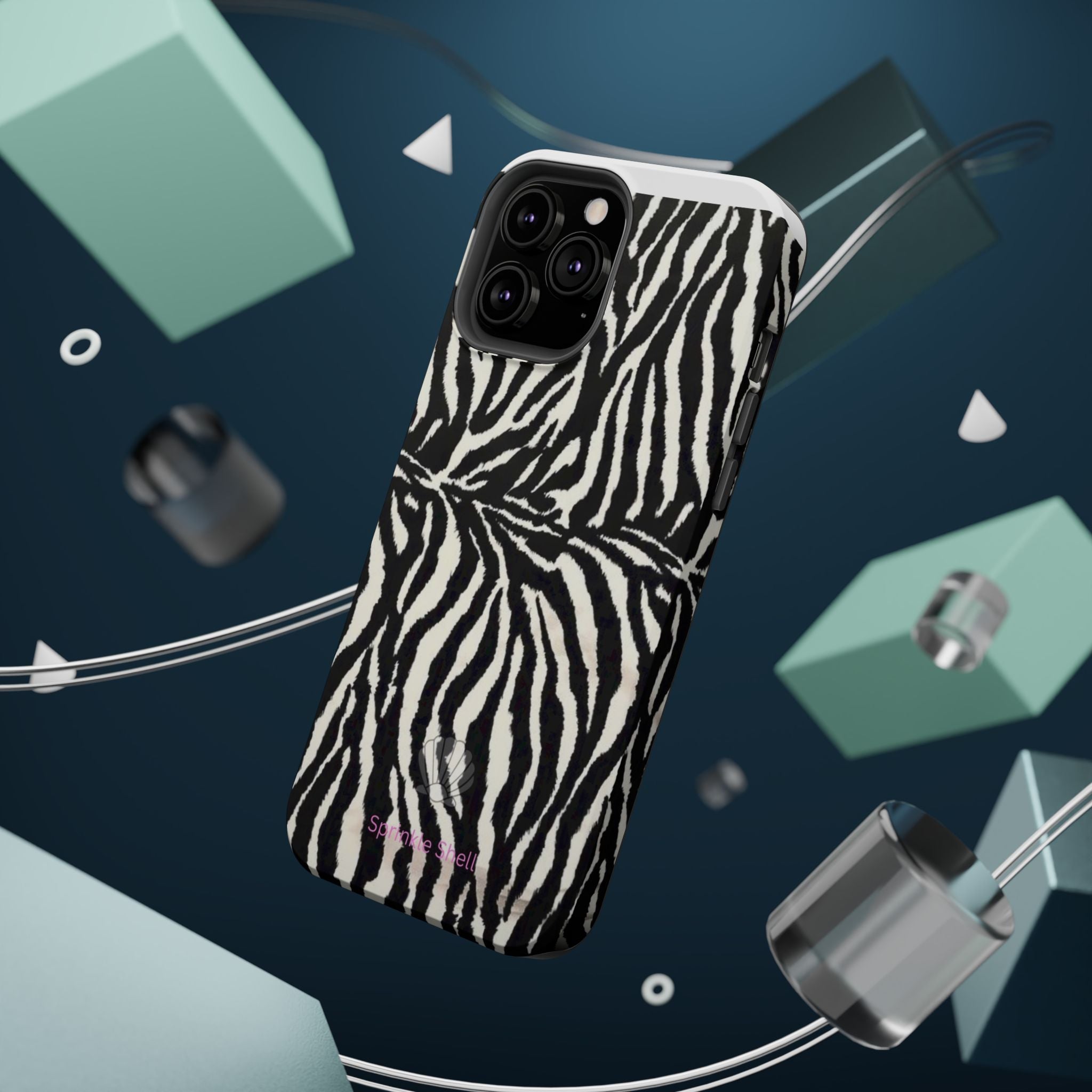 MagSafe black zebra print case