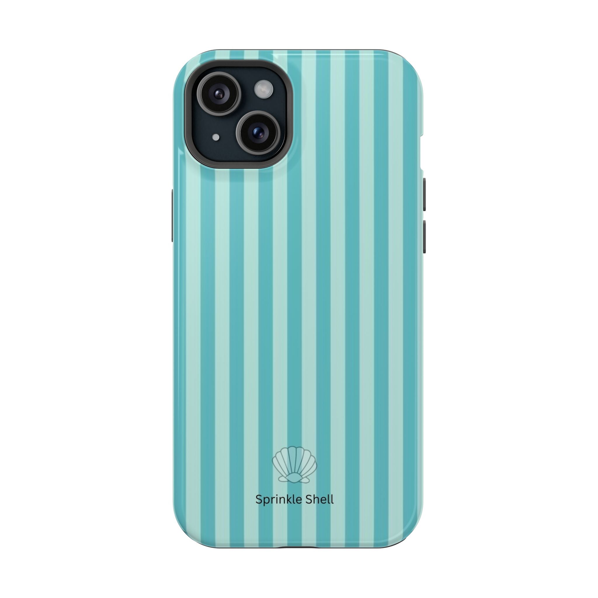 MagSafe teal striped case