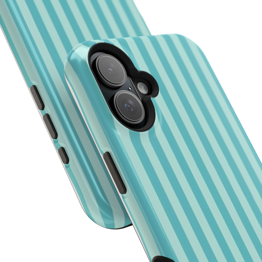 MagSafe teal striped case