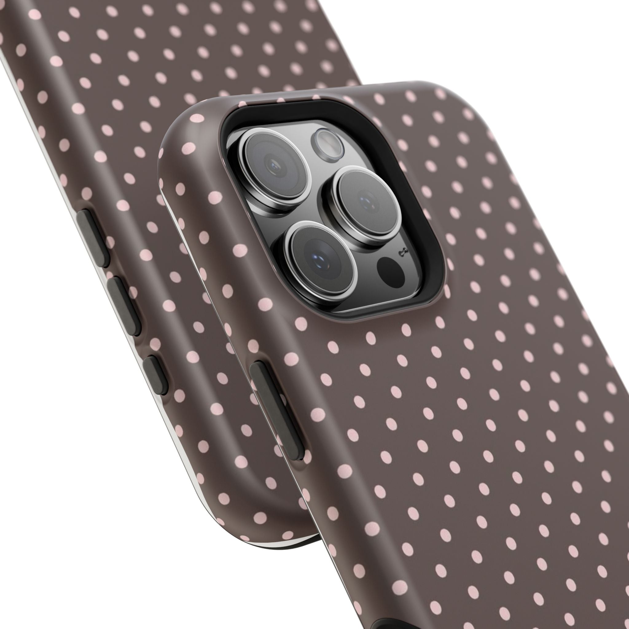 MagSafe Brown And Pink Polkadot Iphone Case
