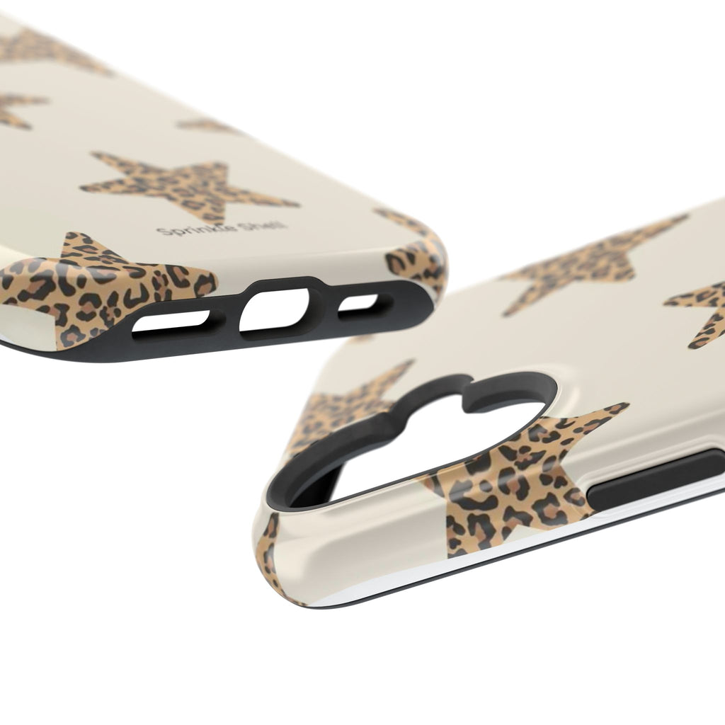 MagSafe Cheetah Print Stars iPhone Case