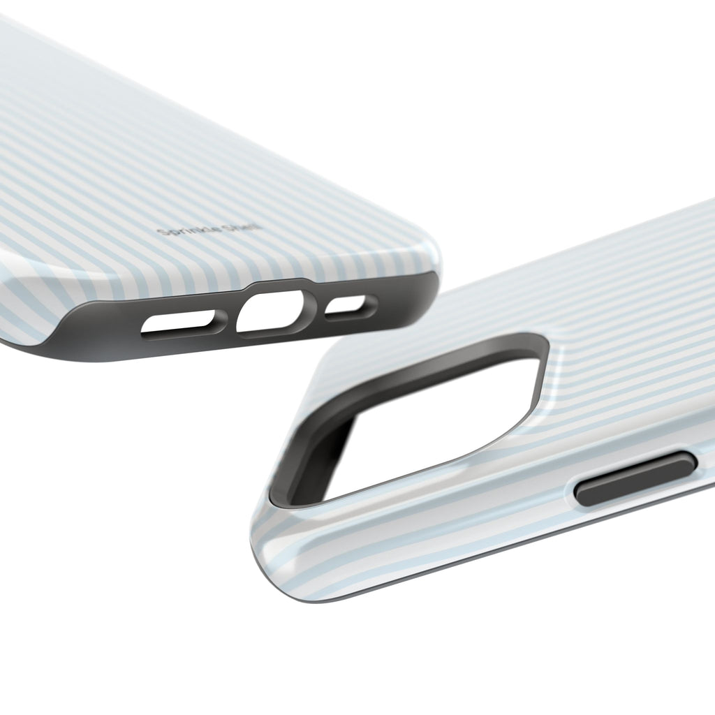 MagSafe light blue stripes iphone case
