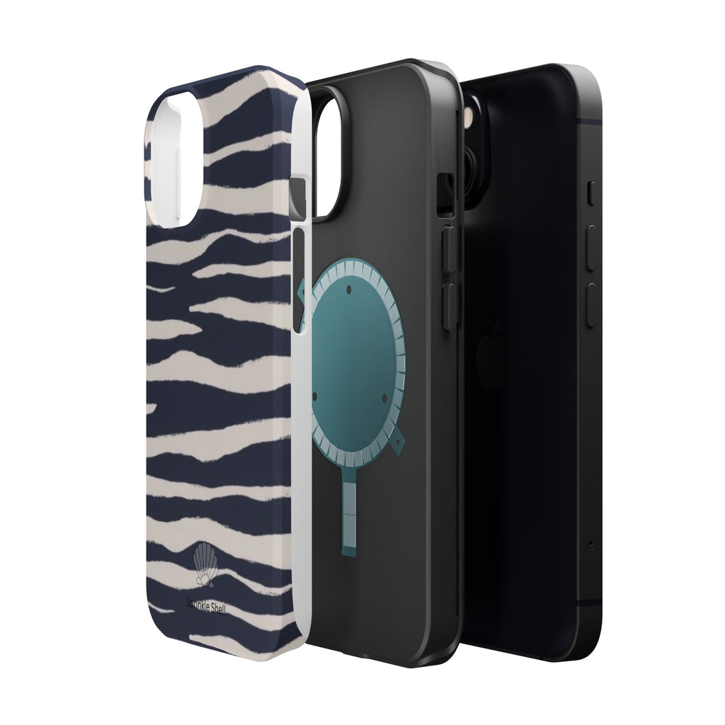 MagSafe Blue zebra print case