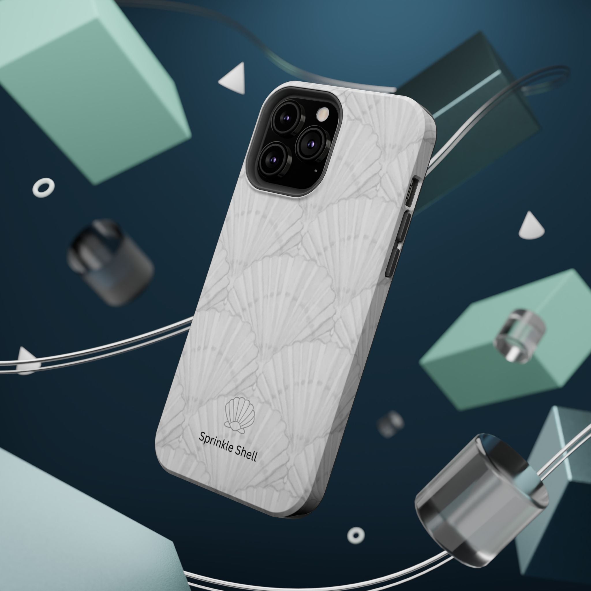 Shell-Pattern Magnetic Impact Phone Case — Protective Modular iPhone Cover