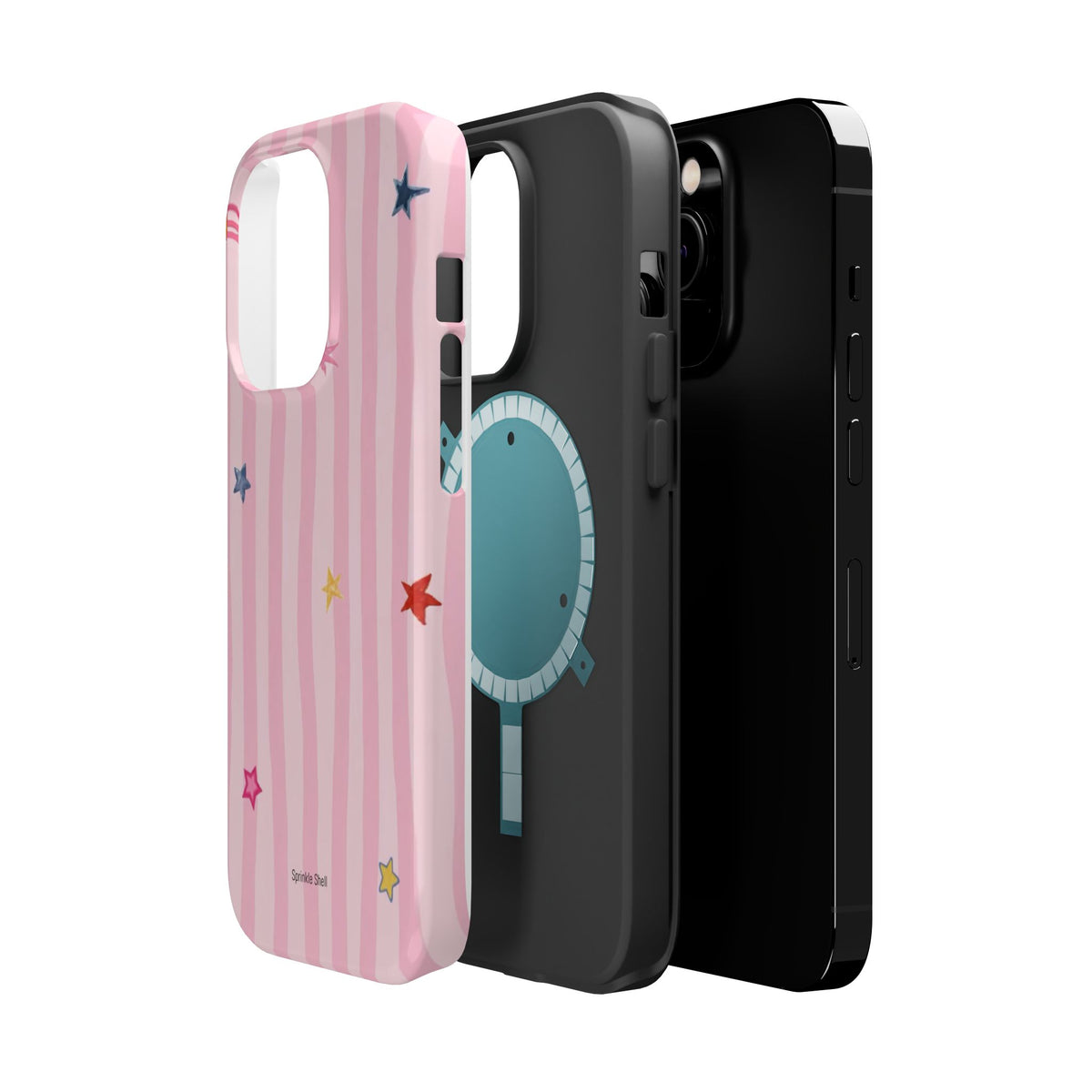 MagSafe pink lines & stars case