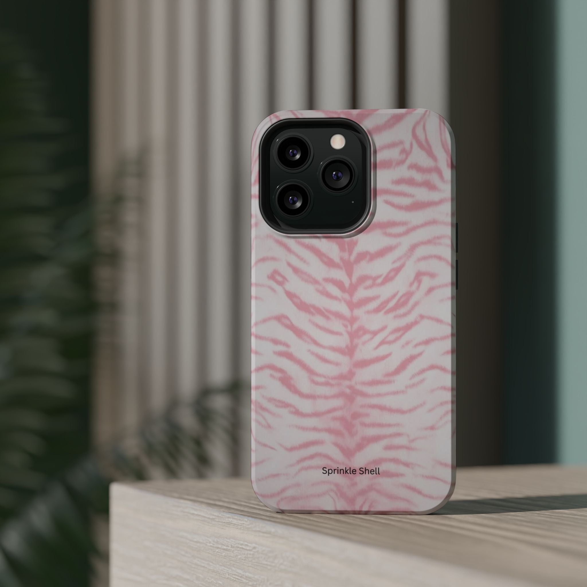 MagSafe Pink Zebra Print Iphone Case