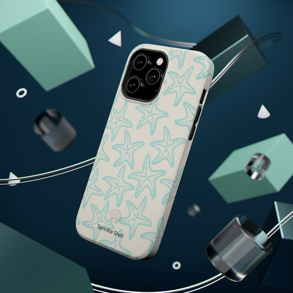 MagSafe teal starfish case