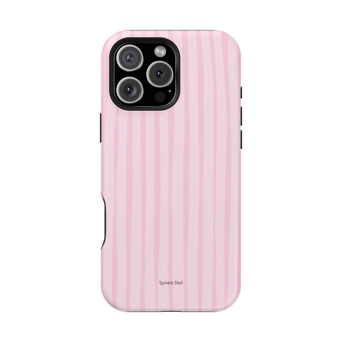 MagSafe pink uneven lines case