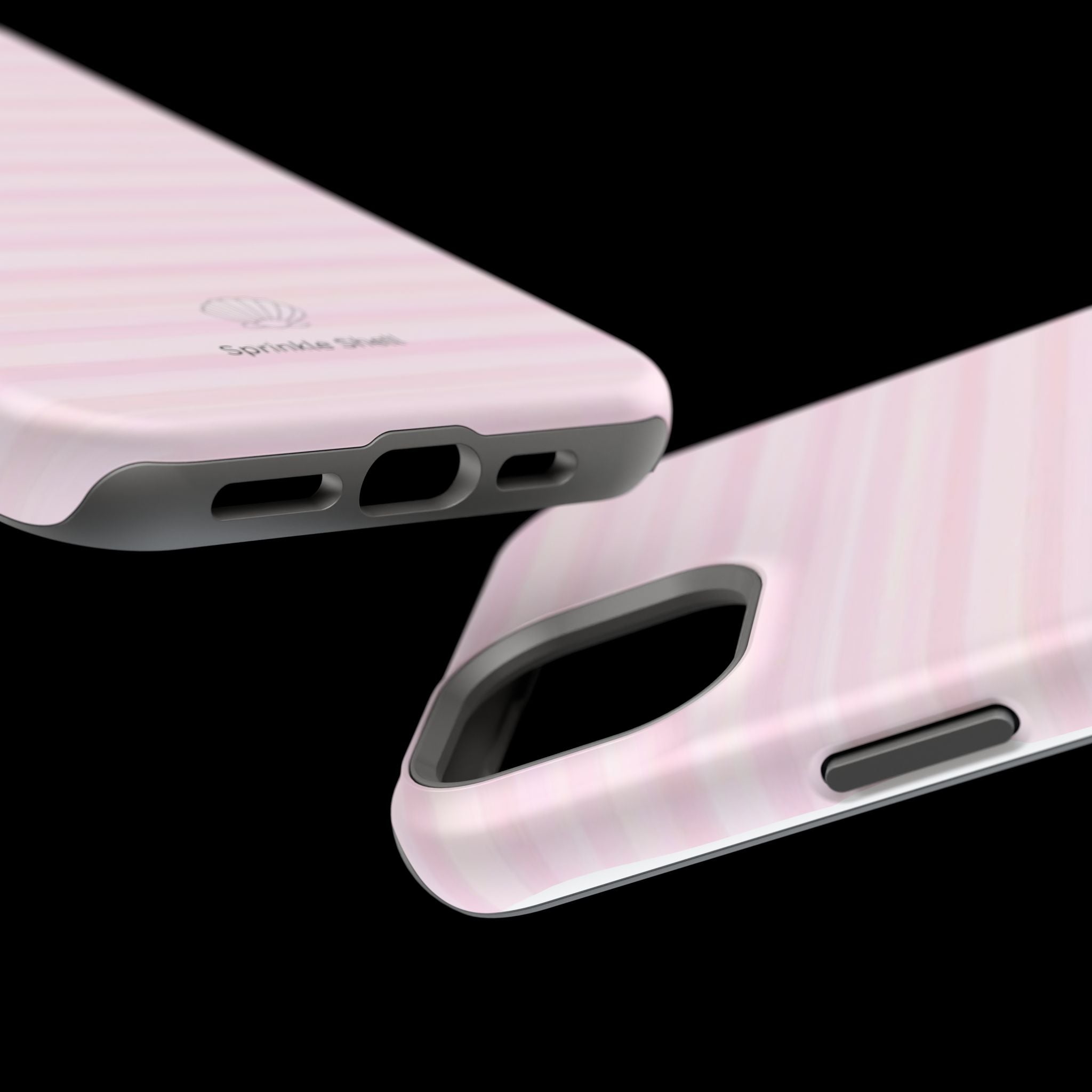 MagSafe pink stripes case