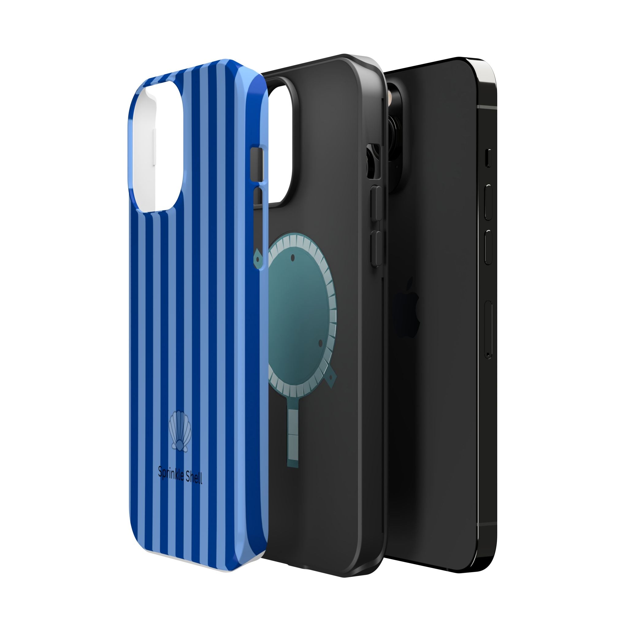 MagSafe blue striped case
