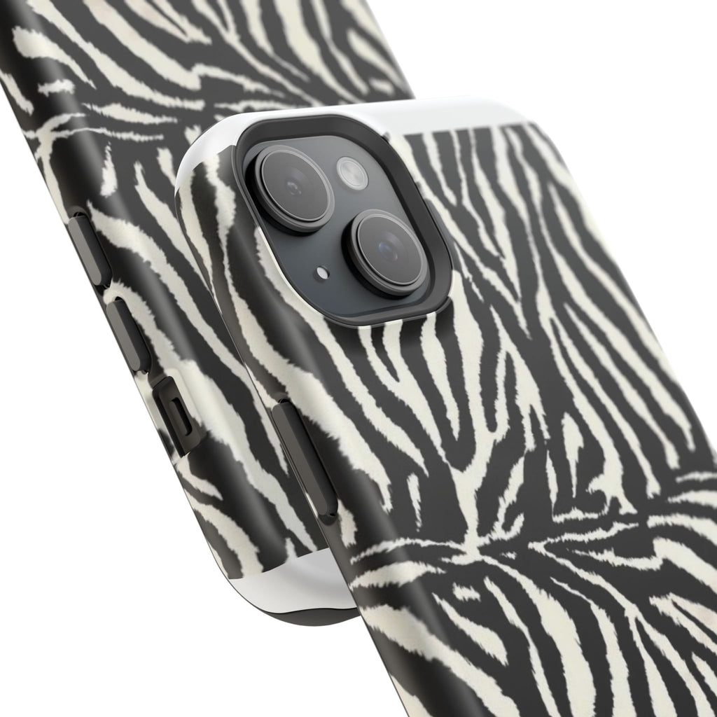 MagSafe black zebra print case