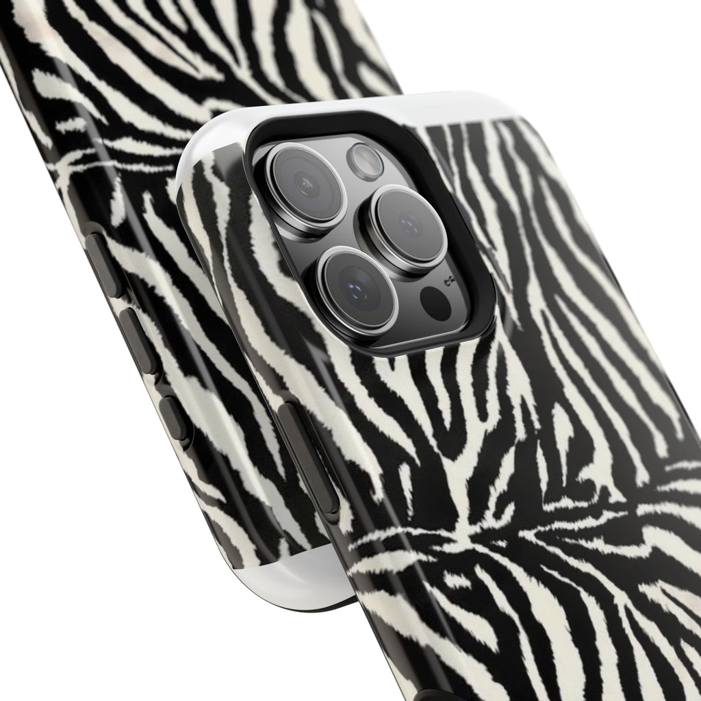 MagSafe black zebra print case
