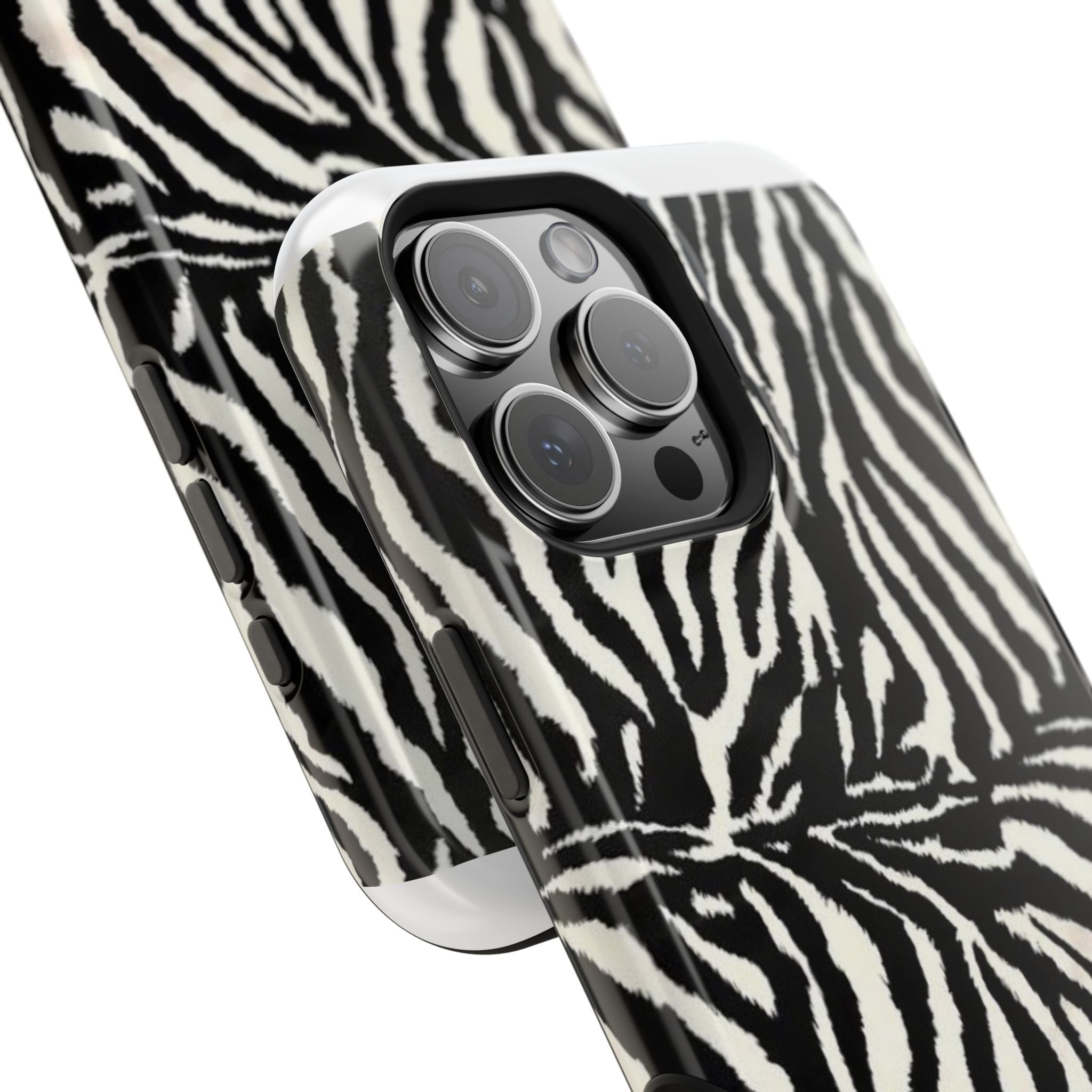 MagSafe black zebra print case