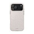 MagSafe white cheetah print case