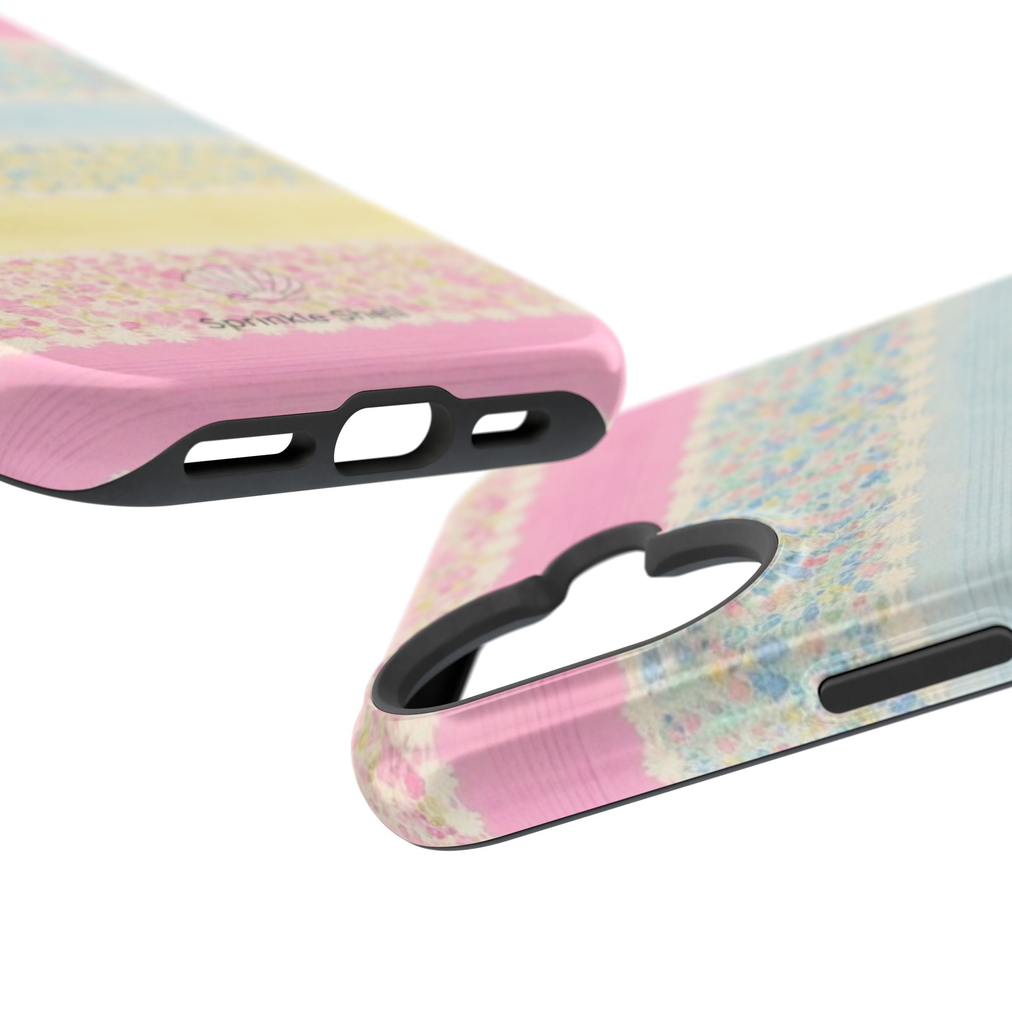 MagSafe pastel floral striped case