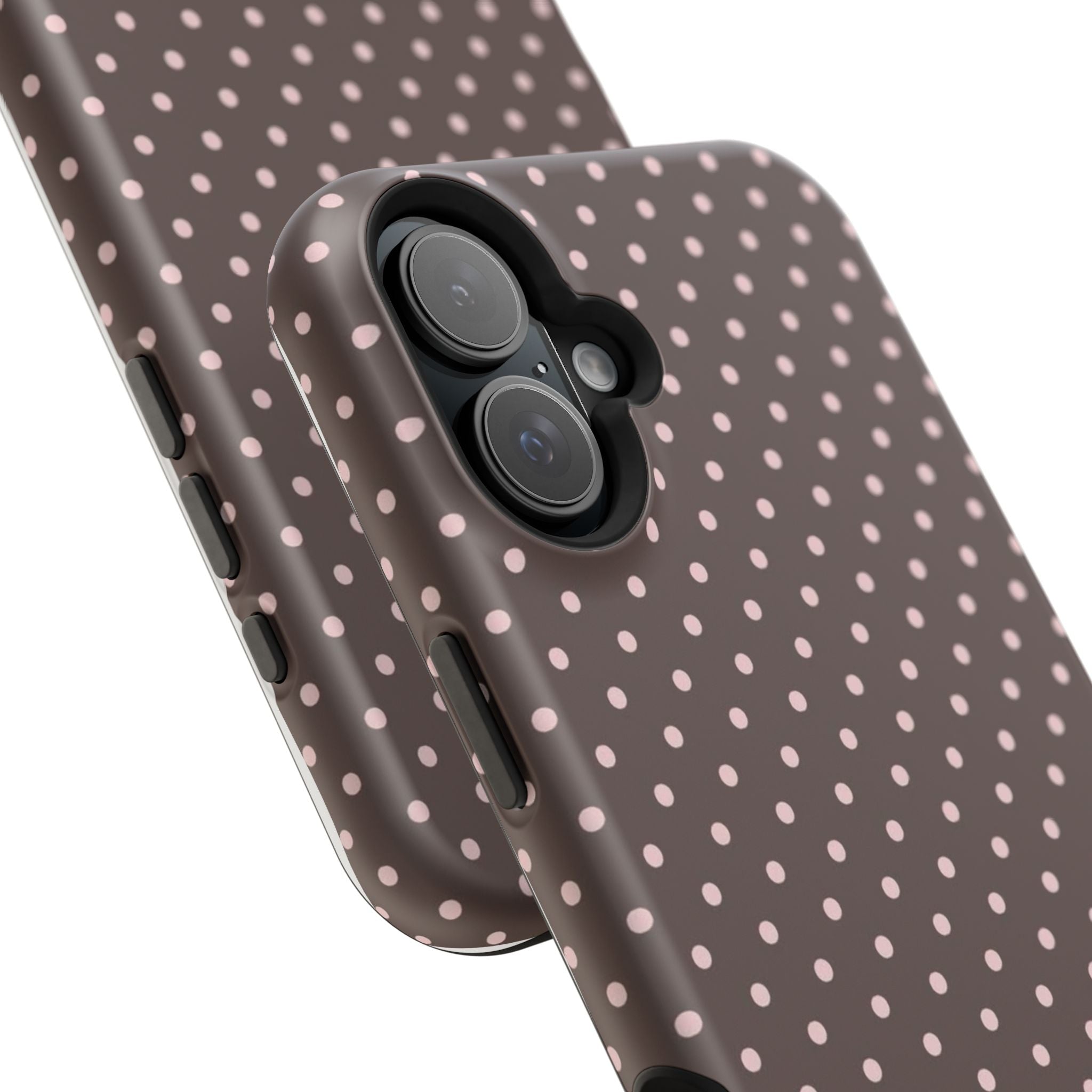 MagSafe Brown And Pink Polkadot Iphone Case