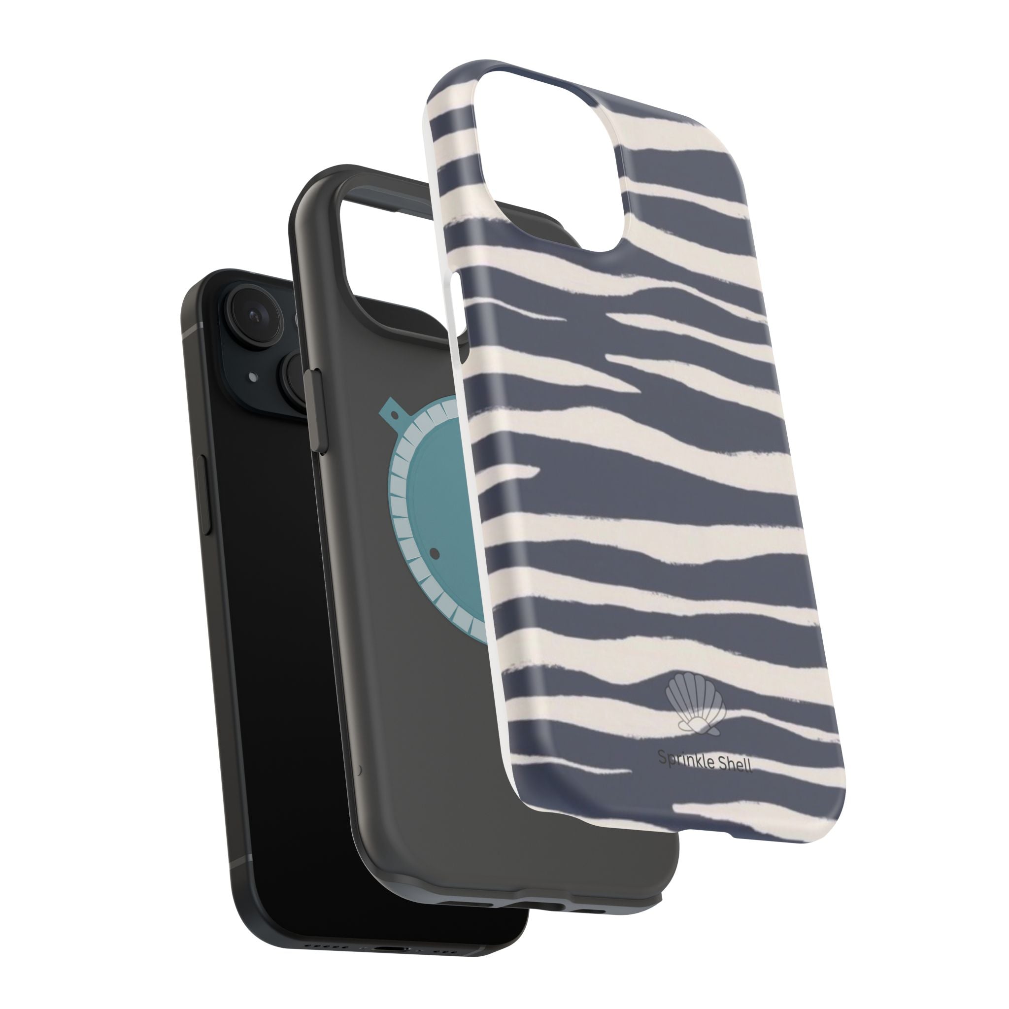 MagSafe Blue zebra print case