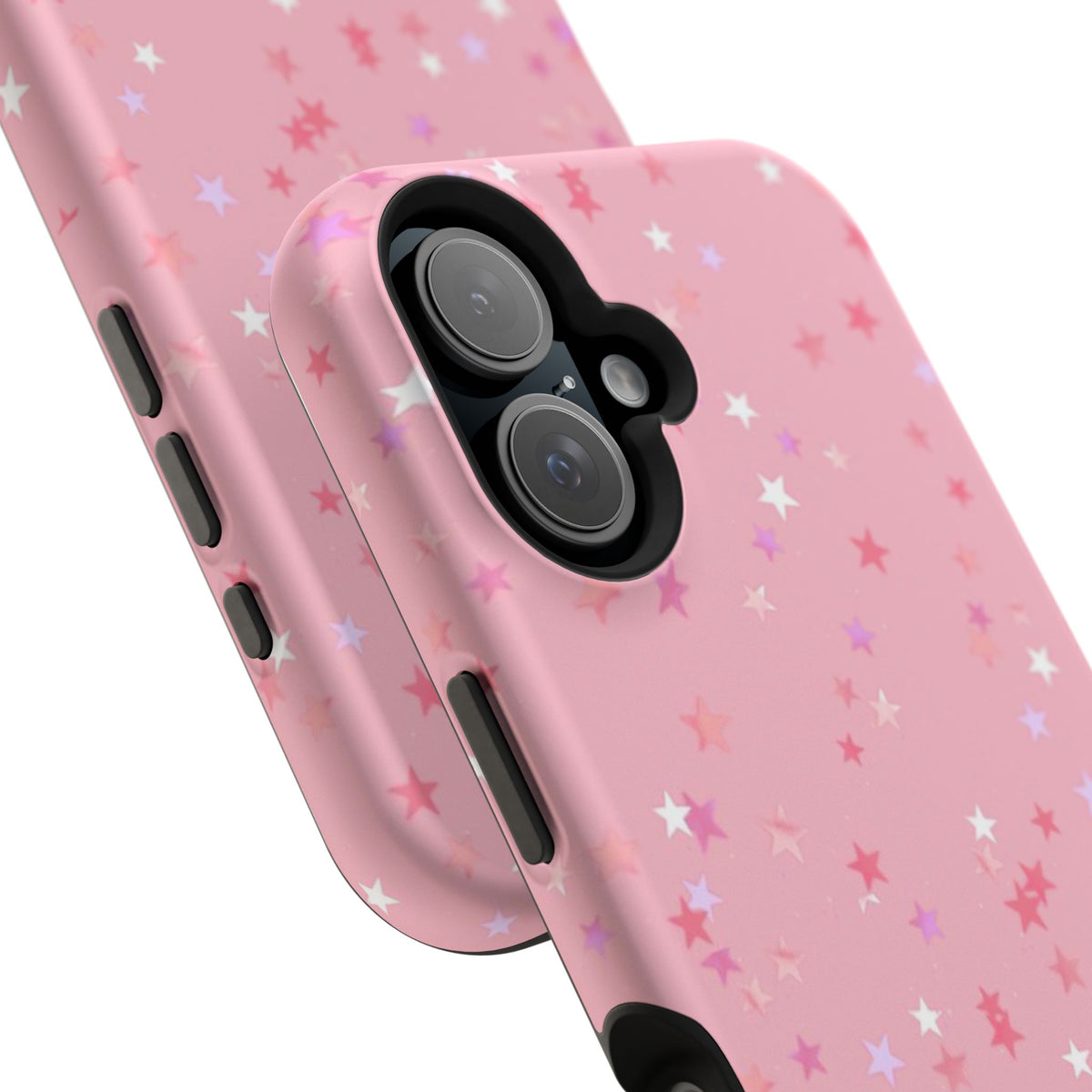 MagSafe pink multicolor stars case