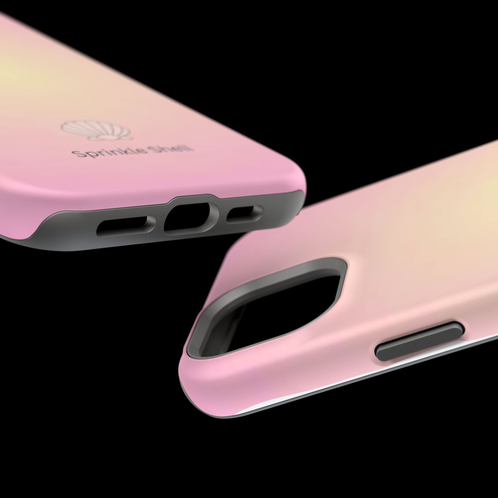 MagSafe light pink and yellow aura case