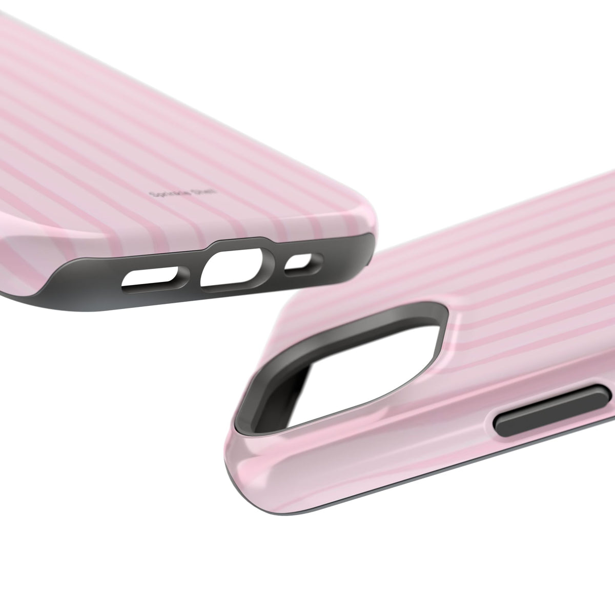 MagSafe pink uneven lines case