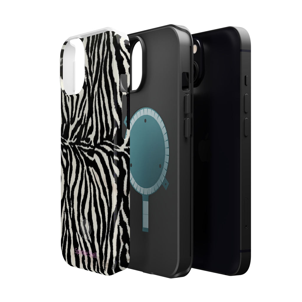 MagSafe black zebra print case