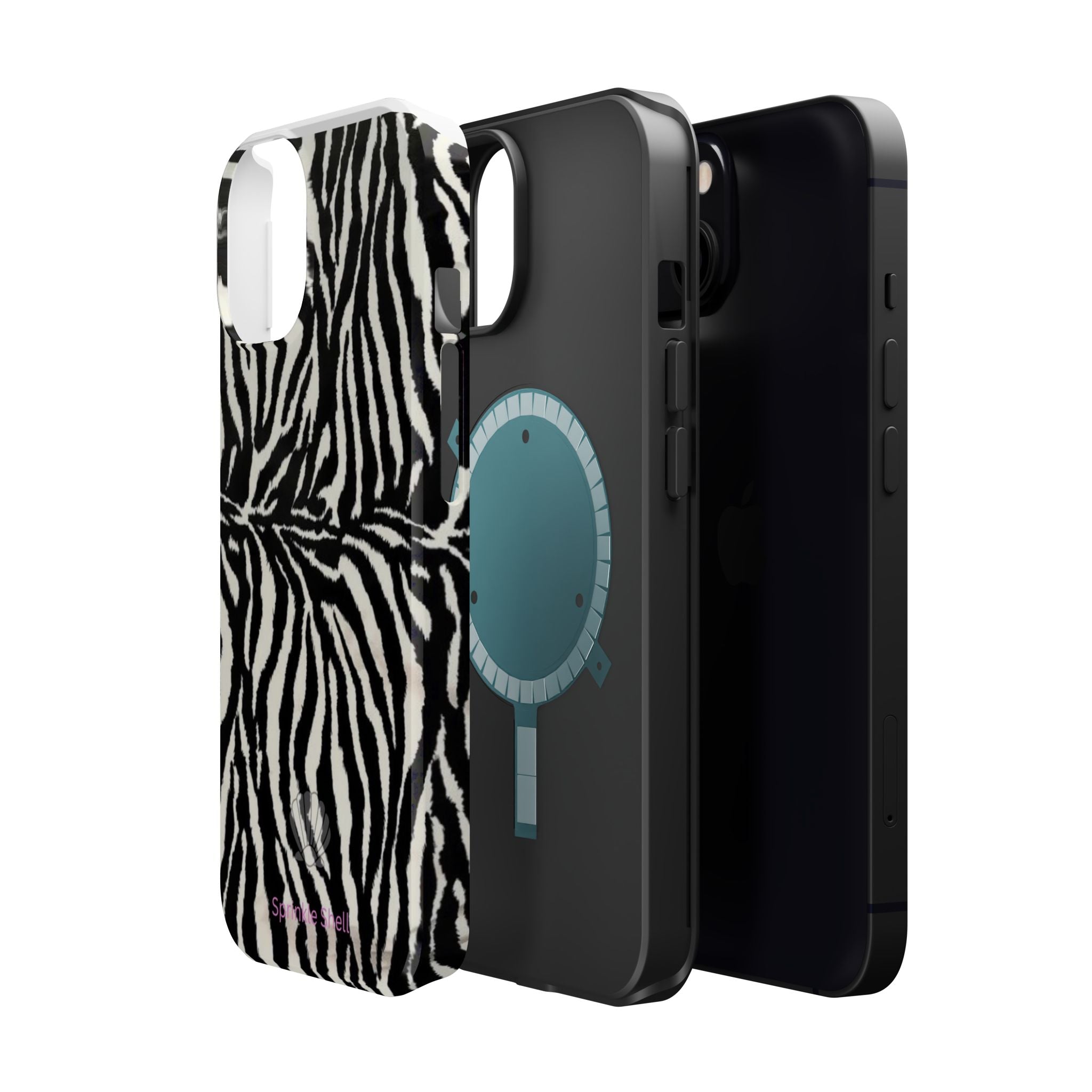 MagSafe black zebra print case