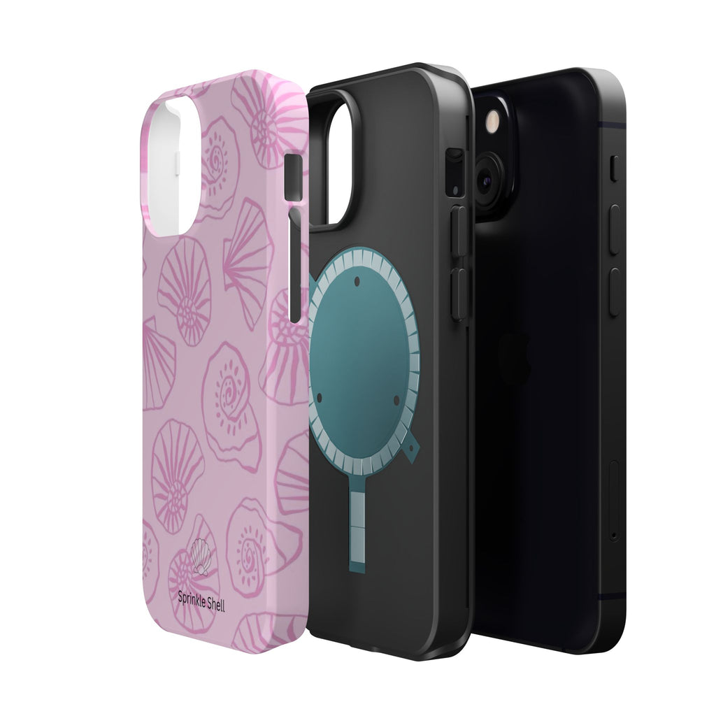 MagSafe pink shells case