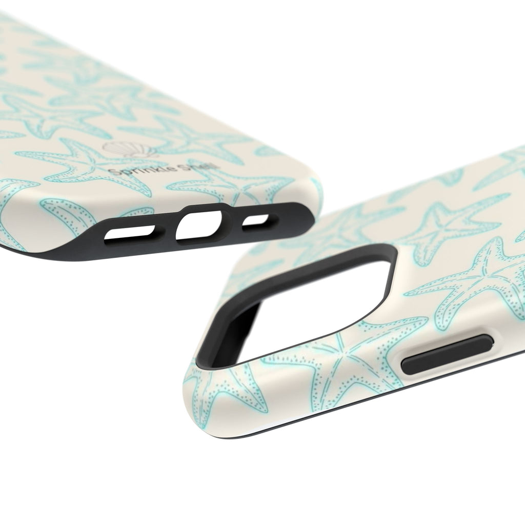 MagSafe teal starfish case