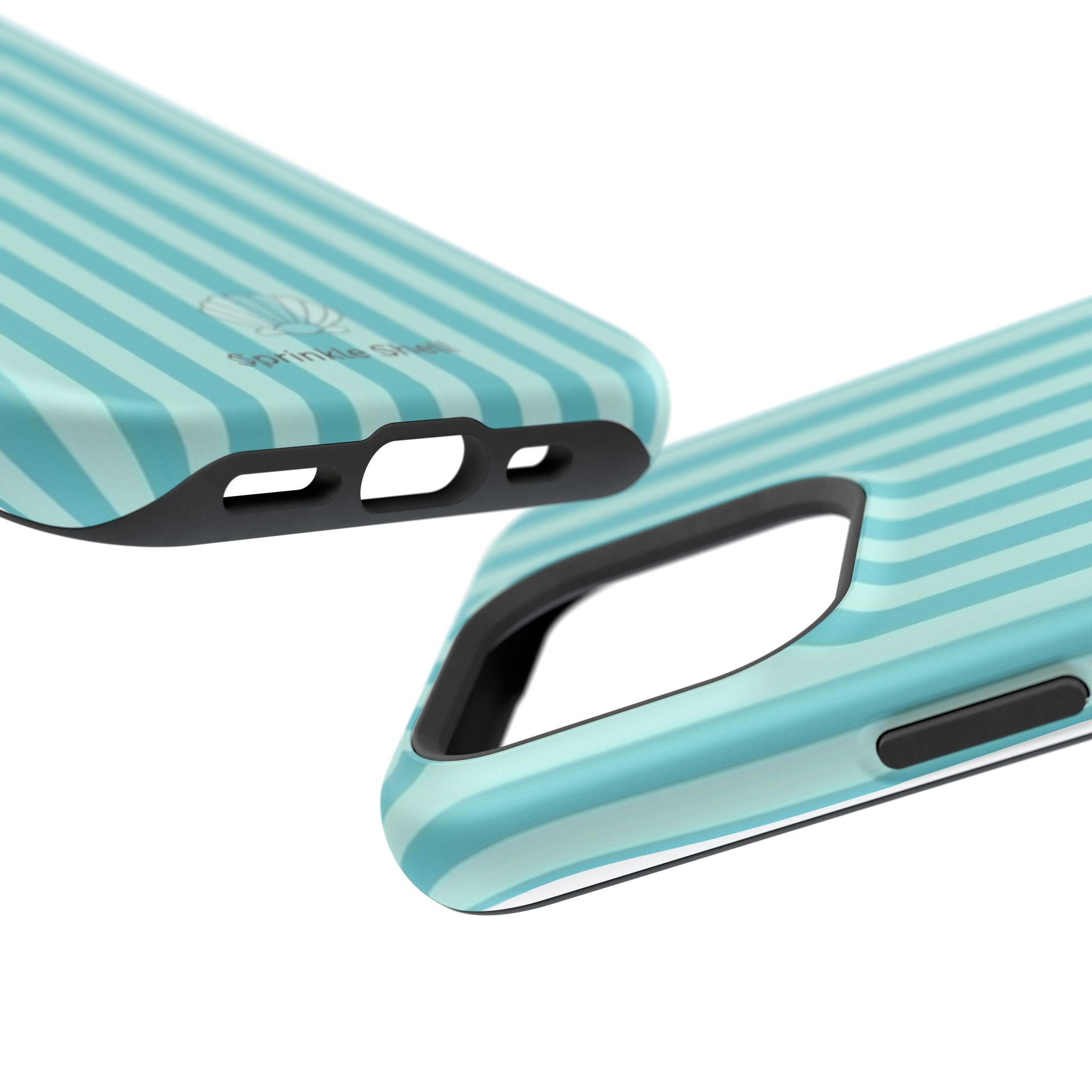 MagSafe teal striped case