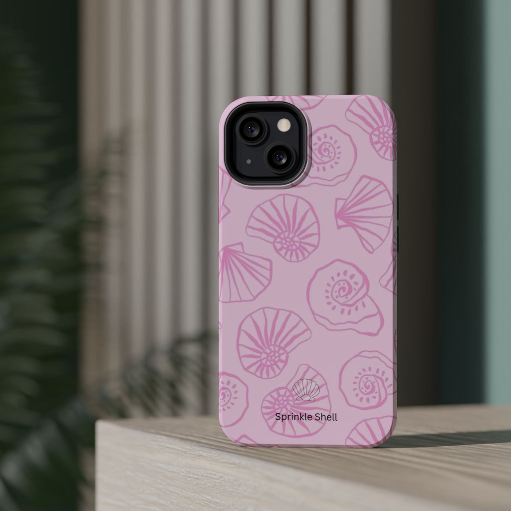 MagSafe pink shells case