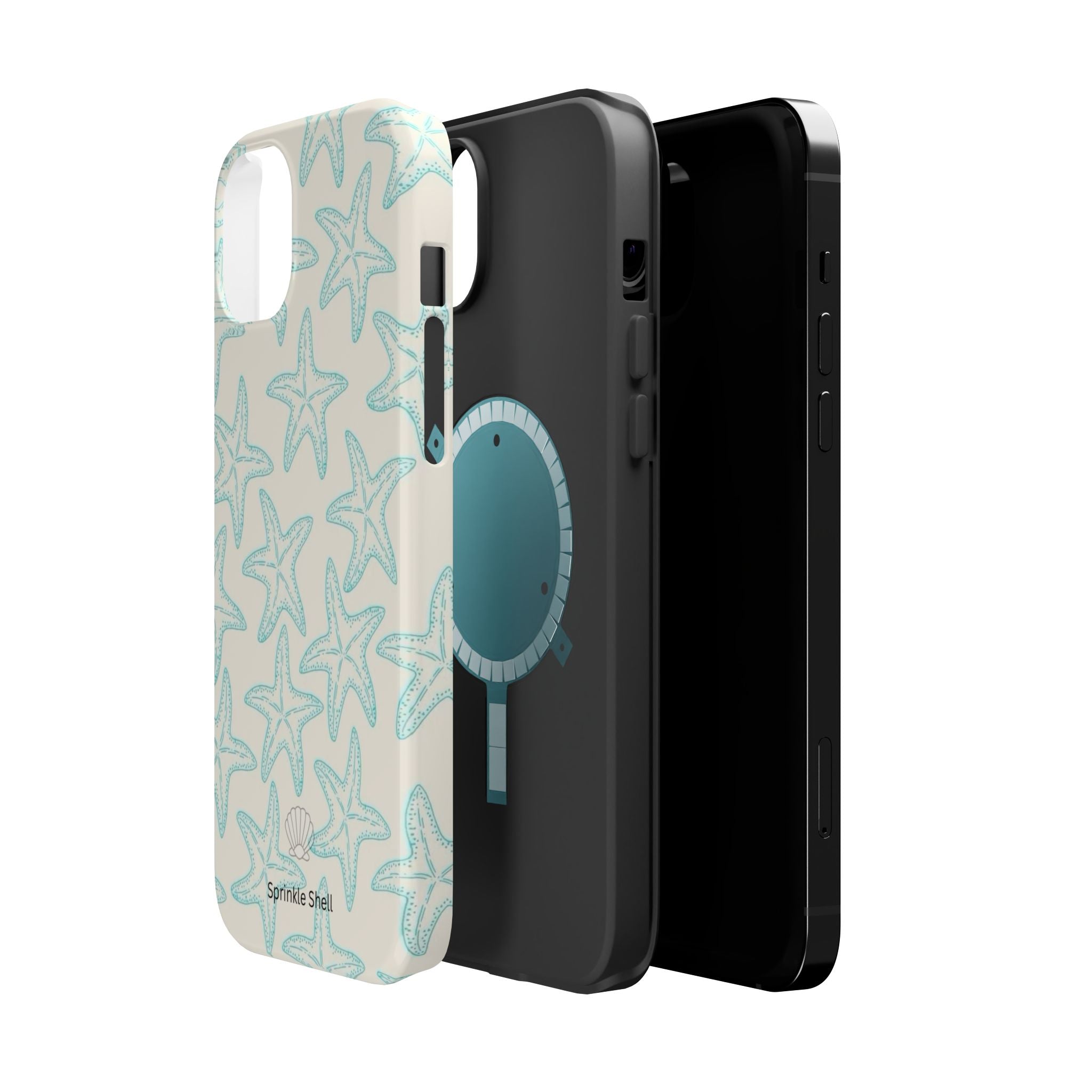 MagSafe teal starfish case