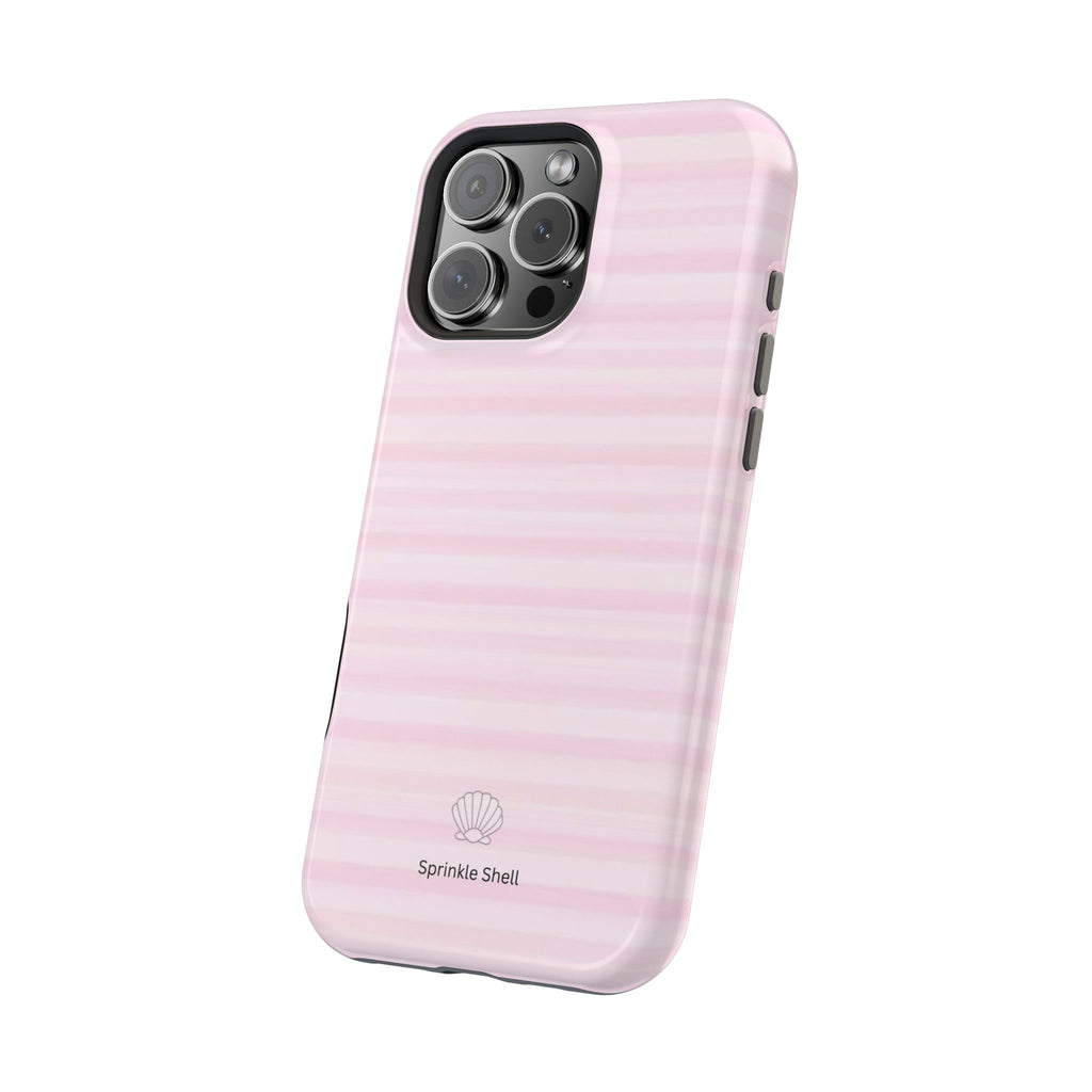 MagSafe pink stripes case