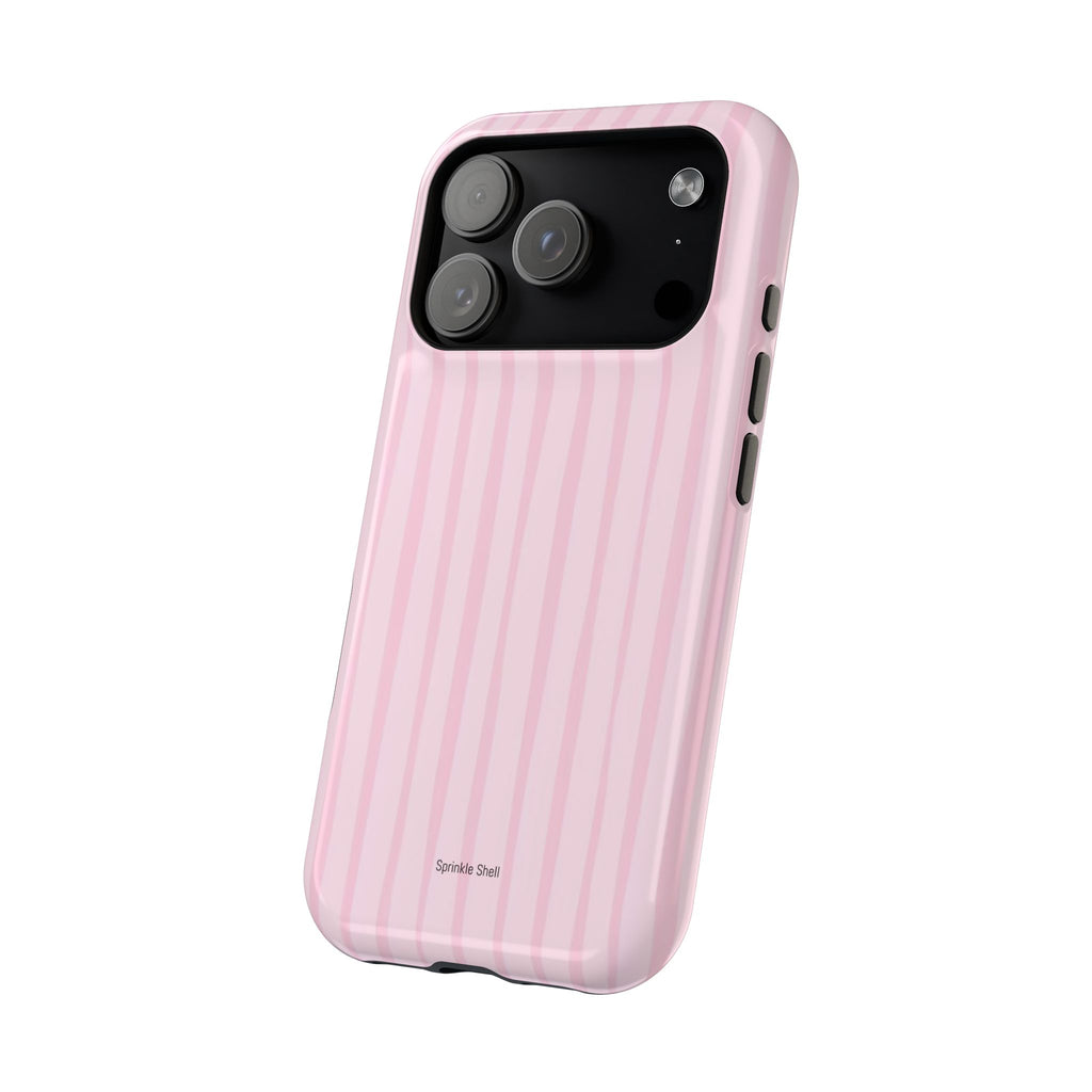 MagSafe pink uneven lines case