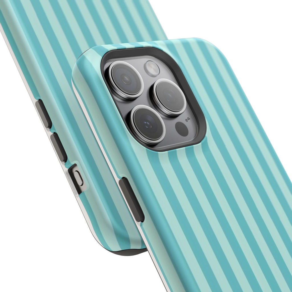 MagSafe teal striped case