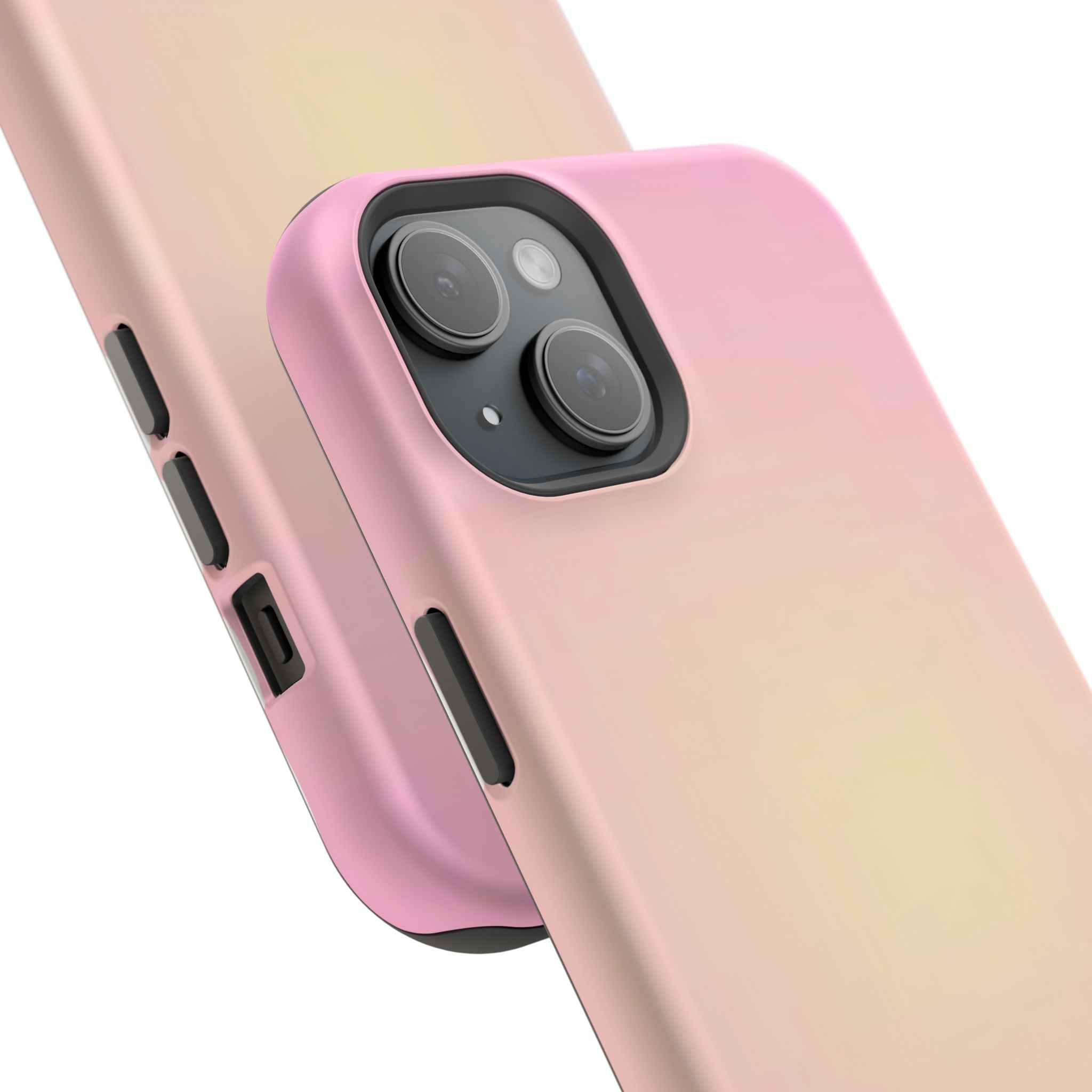 MagSafe light pink and yellow aura case
