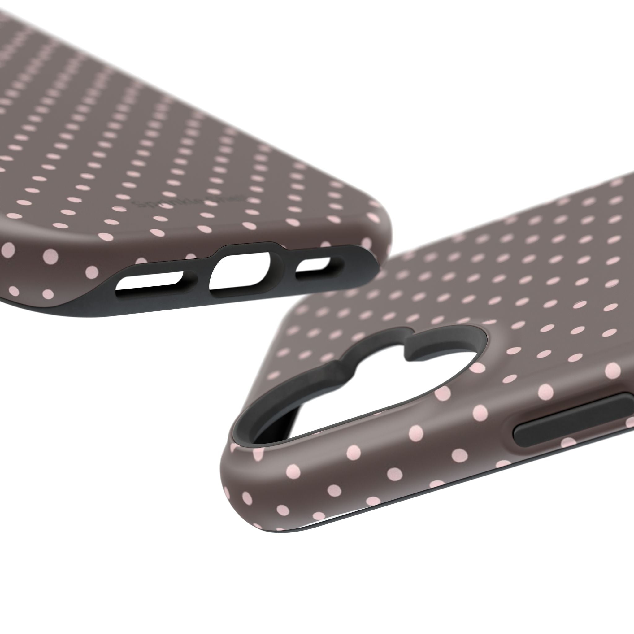MagSafe Brown And Pink Polkadot Iphone Case
