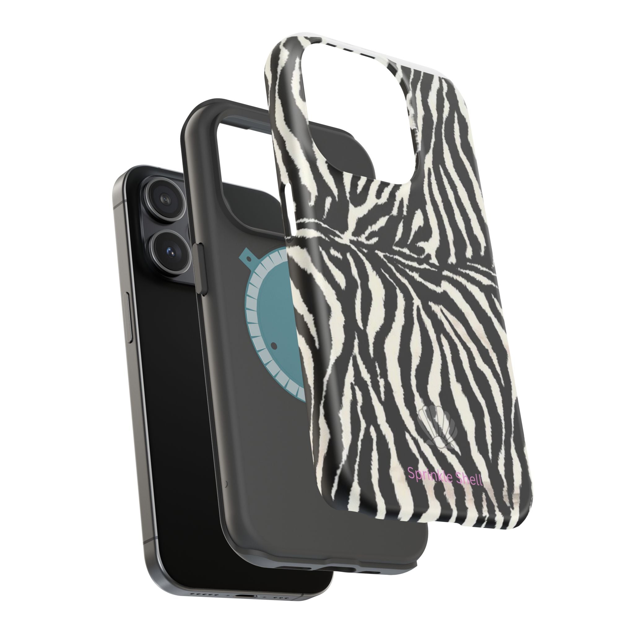 MagSafe black zebra print case