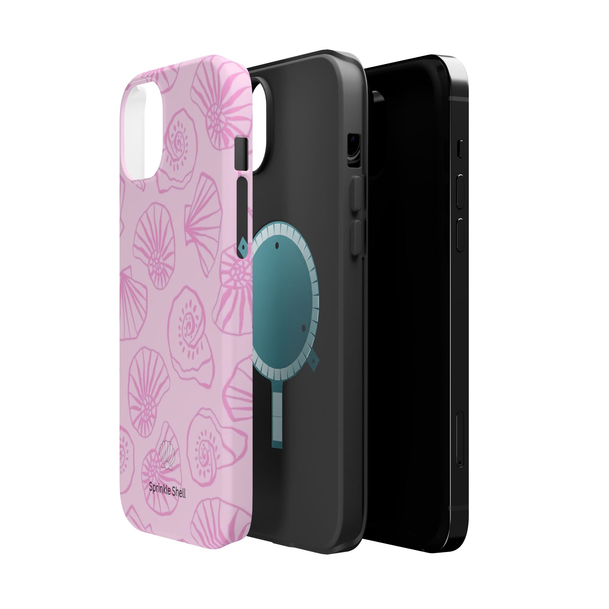 MagSafe pink shells case