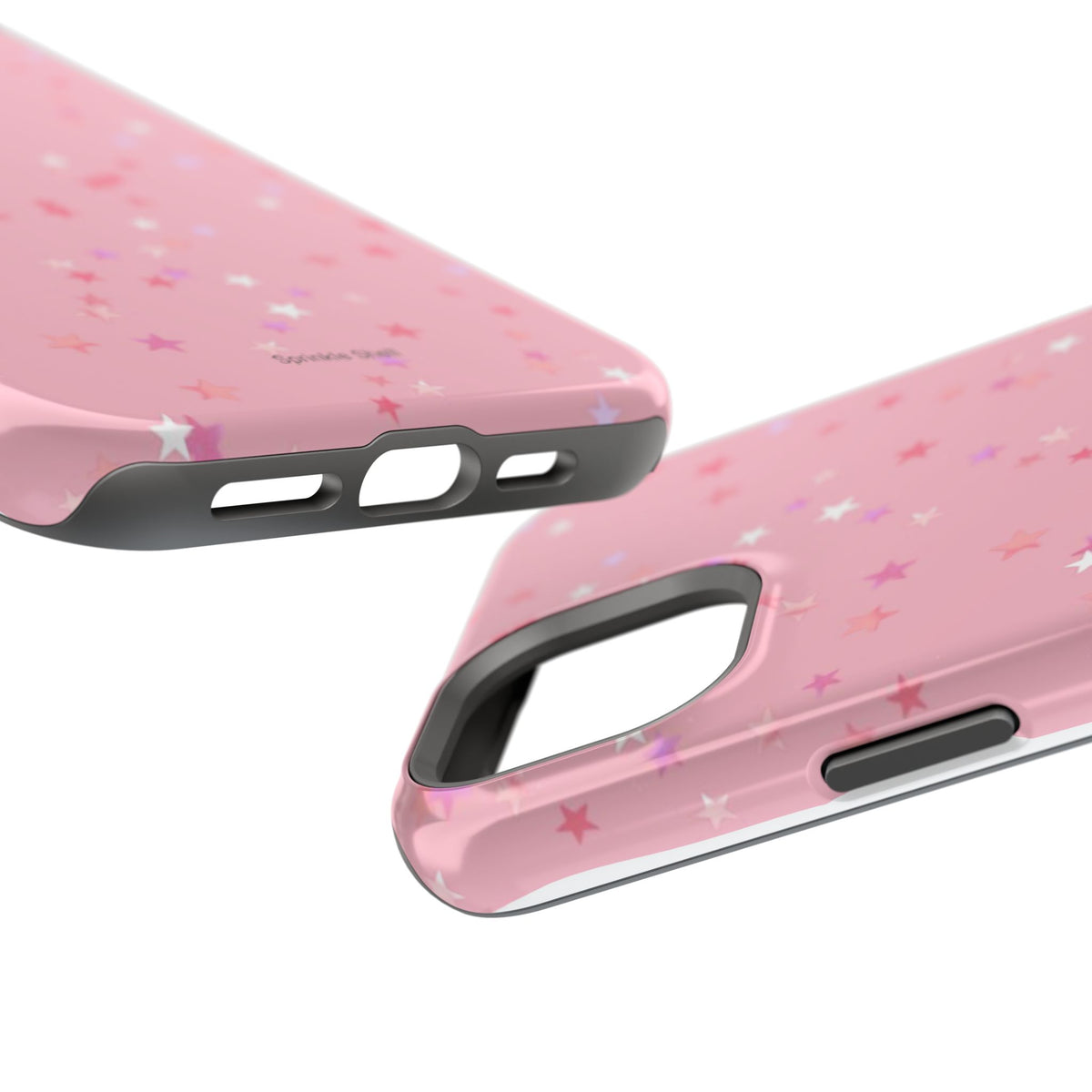 MagSafe pink multicolor stars case
