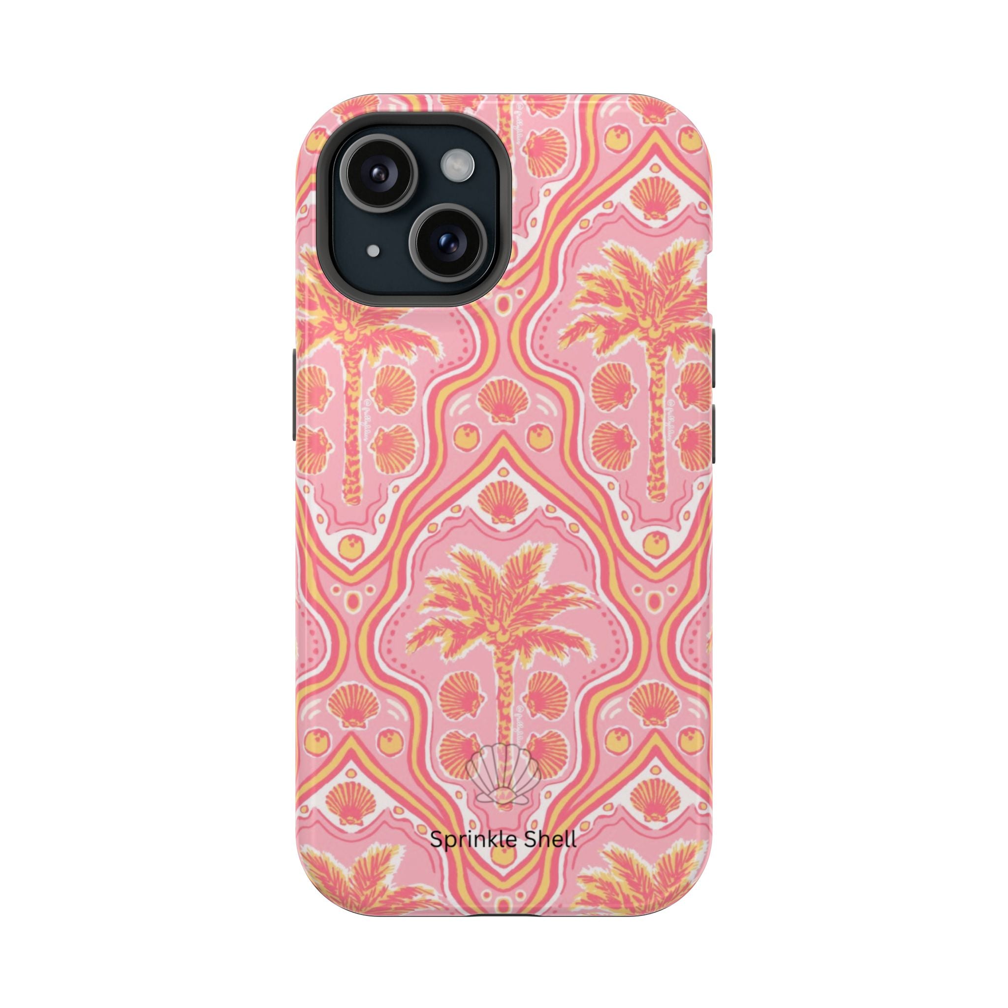 MagSafe pink pink summer palm tree case