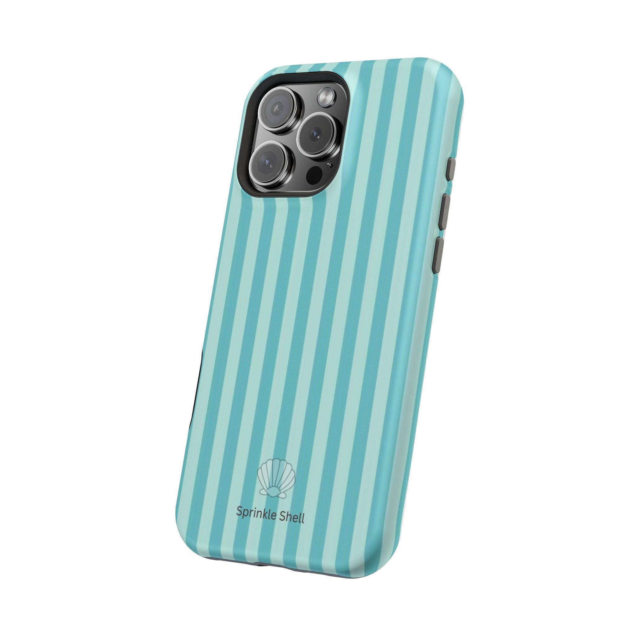 MagSafe teal striped case