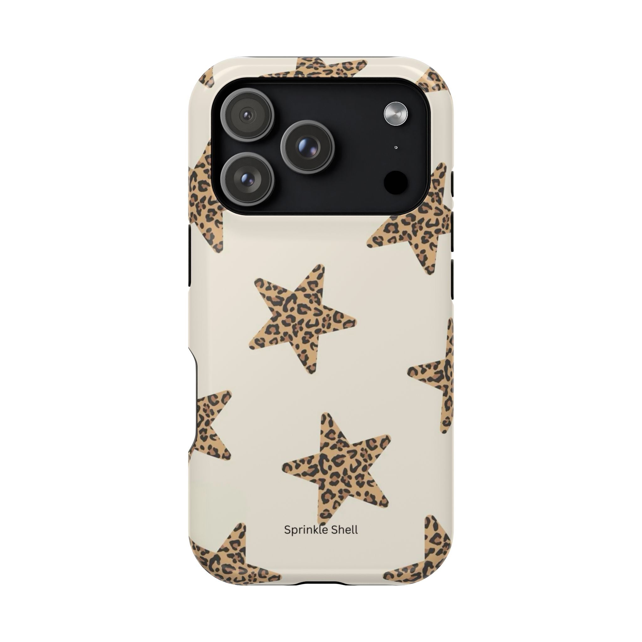 MagSafe Cheetah Print Stars iPhone Case