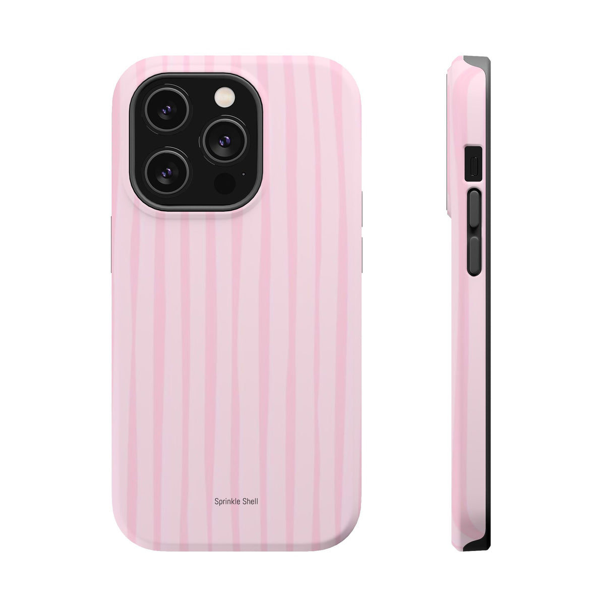 MagSafe pink uneven lines case