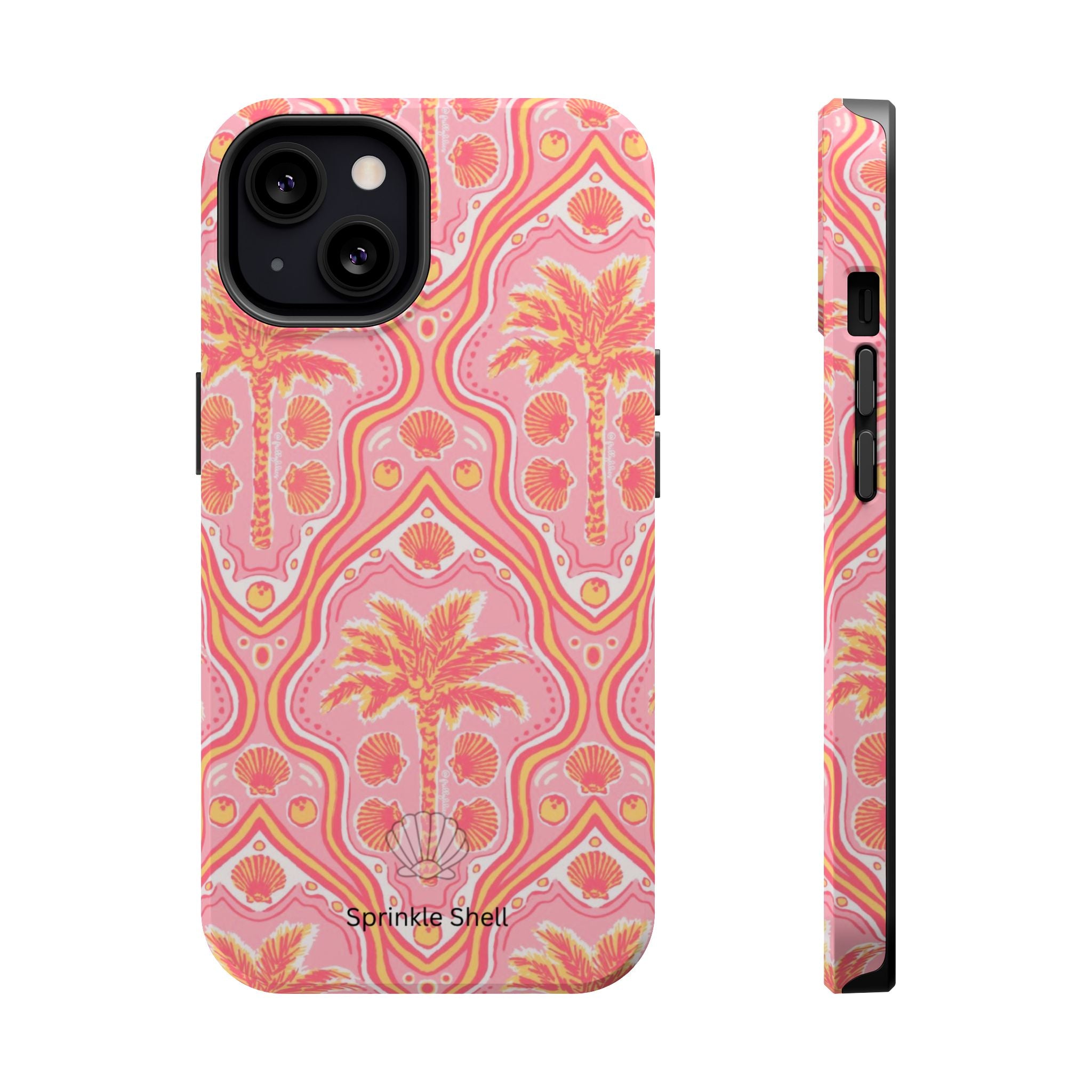 MagSafe pink pink summer palm tree case